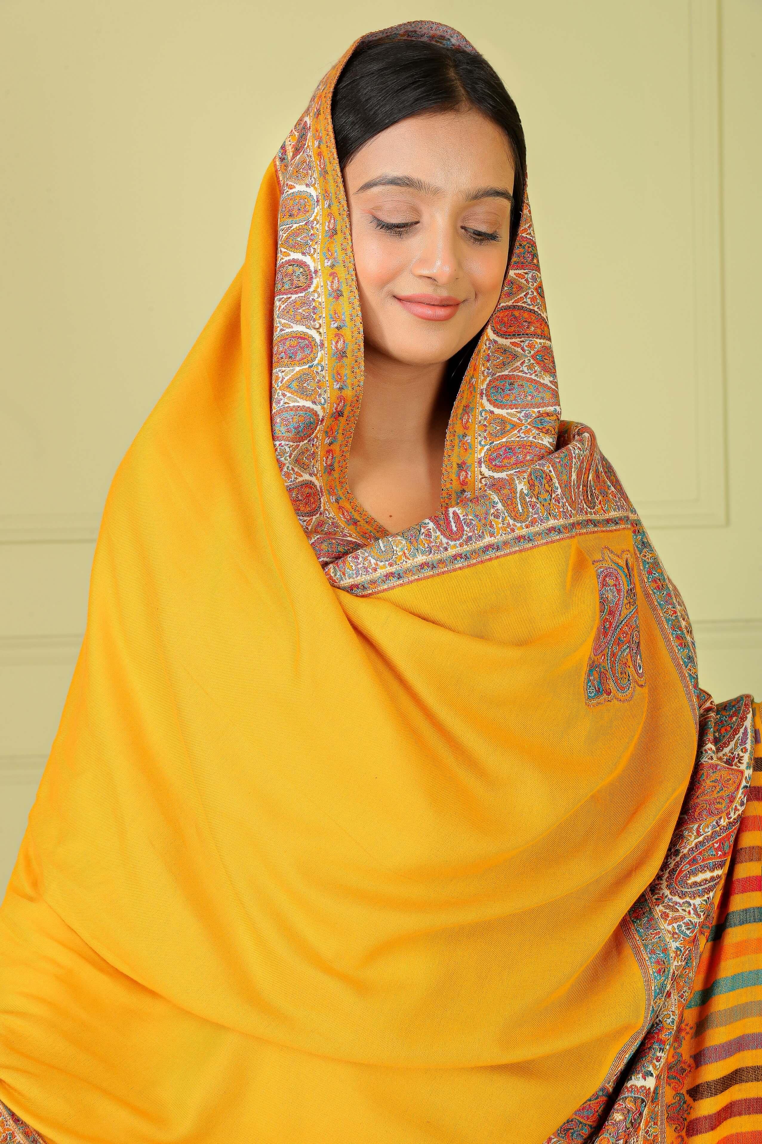 Kani Mustard women Soft touch Shawl