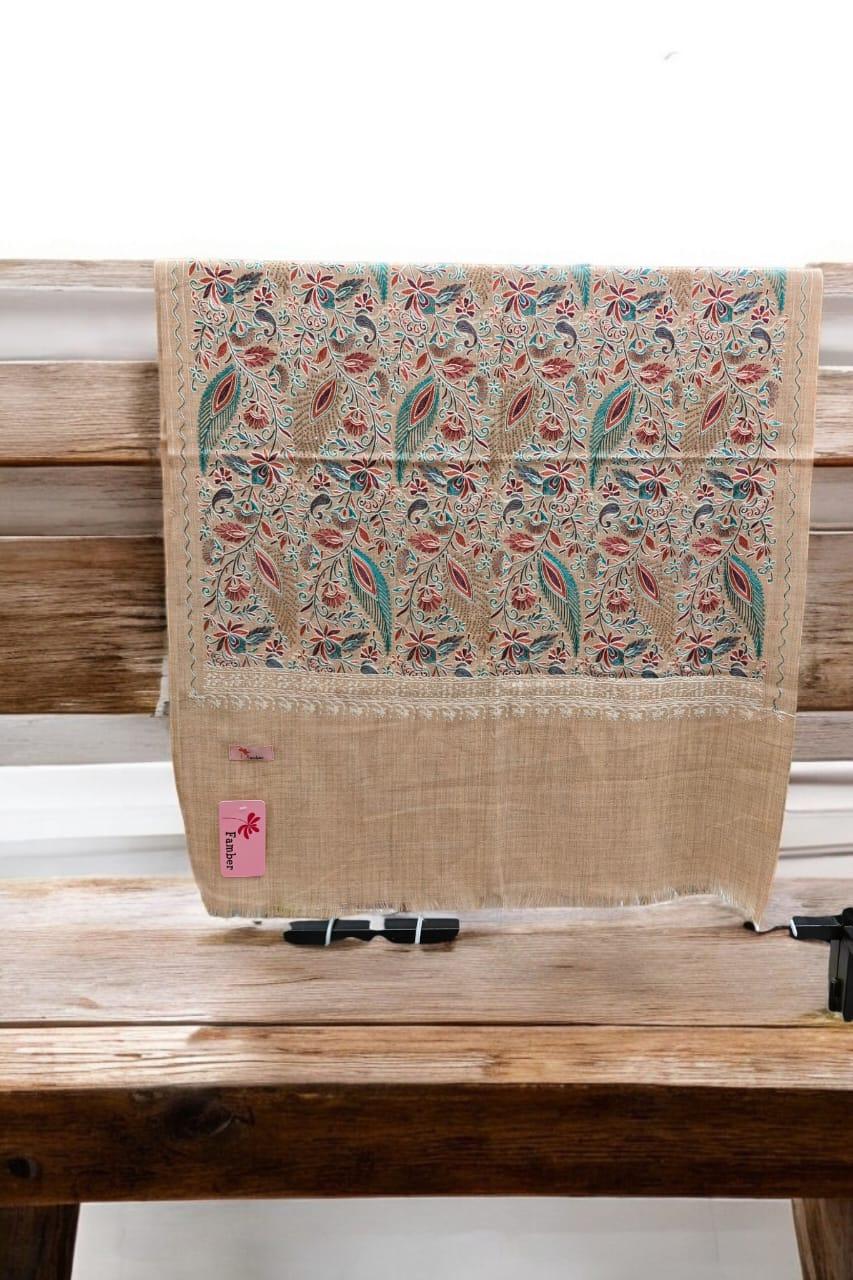 Woolen ladies khaki stole