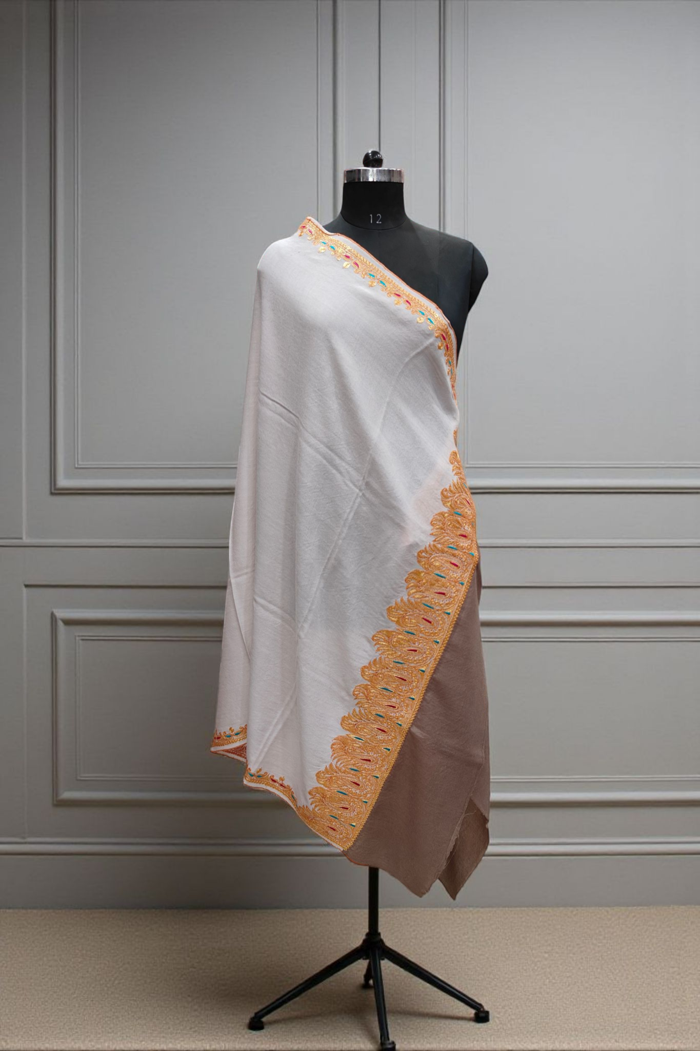 Tila work Double shade Shawl