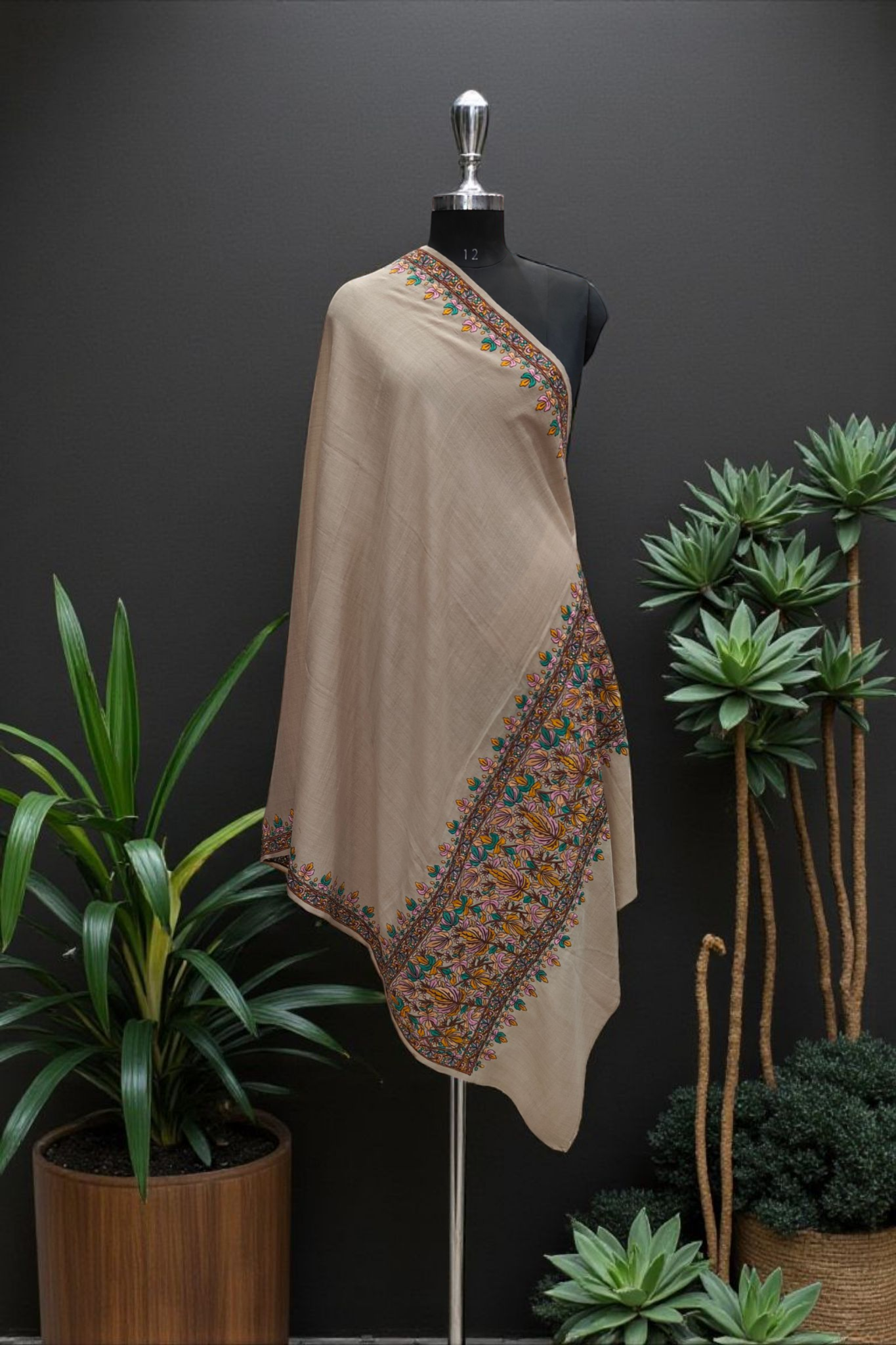 Kashmir Shawl with Mechine paper mache